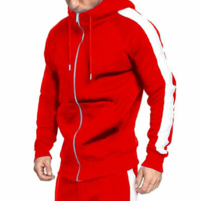 2x Men Gym Jogging Tracksuit Hoodie Sweatshirt Pants Casual Sports Joggers Suits