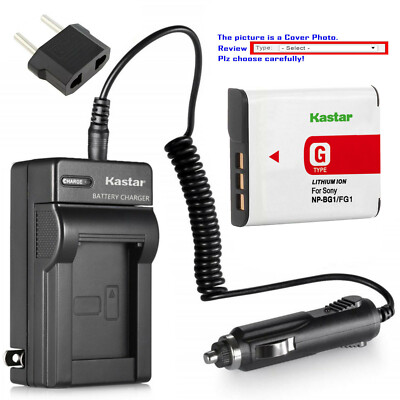 Kastar Battery AC Rapid Charger for Sony NP-BG1 NP-FG1 & Sony Cyber-shot DSC-W80