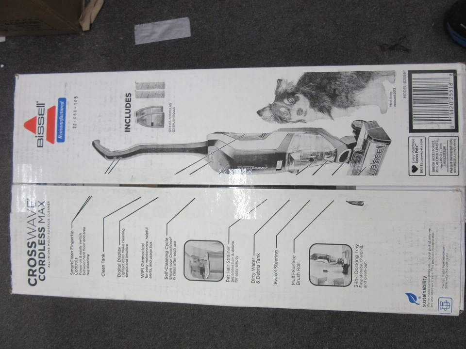 Bissell Model 2554R Crosswave Cordless Max All-In-One Multi-Surface Cleaner NEW - Image 4 of 4