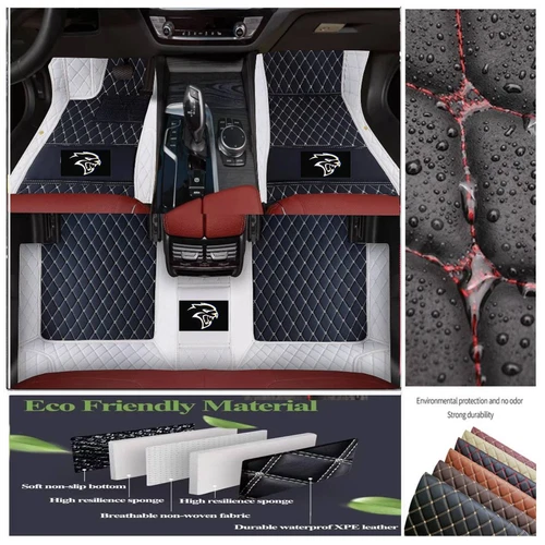 For Dodge All Series Car Floor Mats Luxury Custom Auto Liner Carpets Waterproof - Imagen 20 de 42