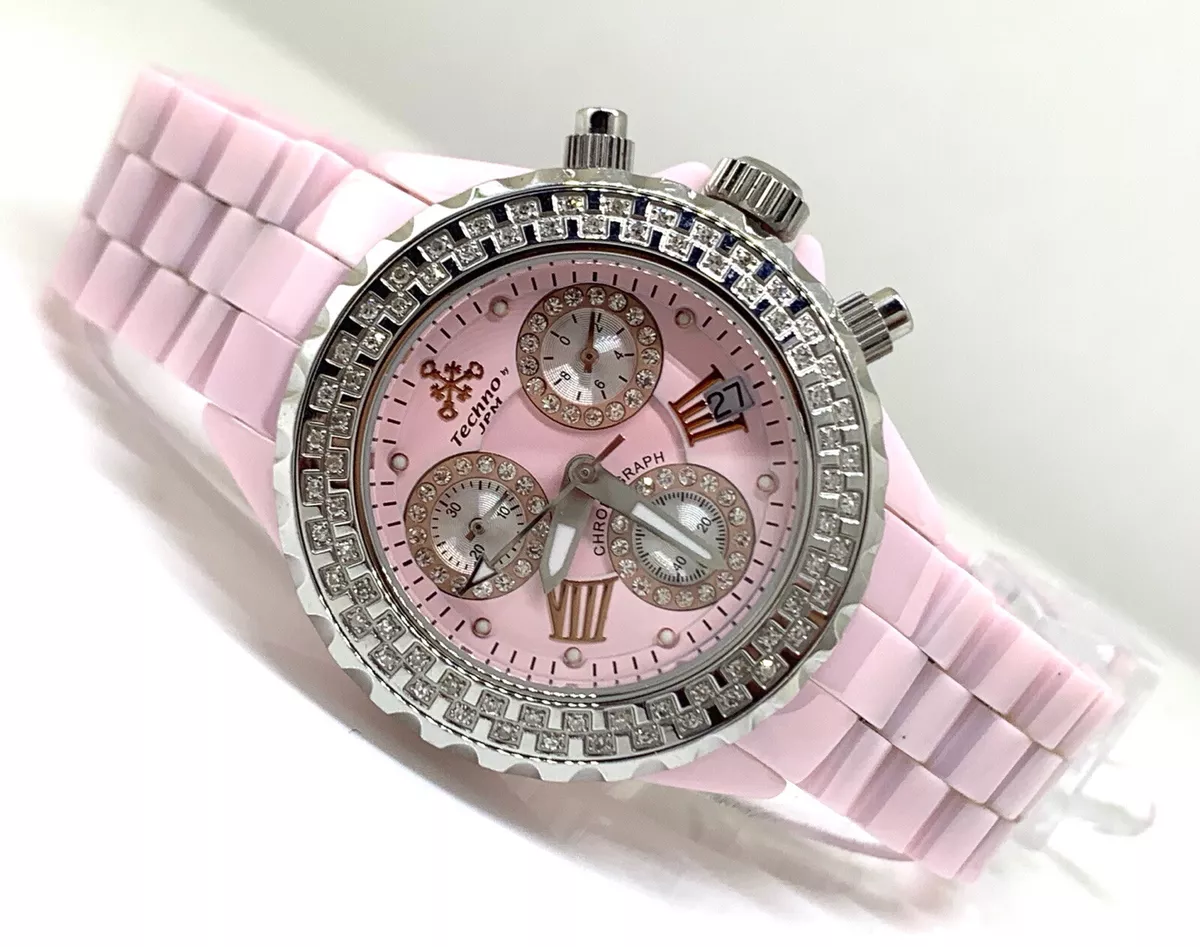 Pink ceramic hotsell watches ladies
