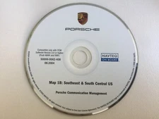 PORSCHE 911 CAYENNE BOXTER NAVIGATION DVD SOUTHEAST SOUTH CENTRAL MAP 1B 08.2004