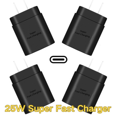 25W Type C Super Fast Charger Block Charging Adapter Lot For Samsung Android US
