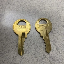 2-Replacement A326 Key Master Padlock Lock Cut To Key Code New