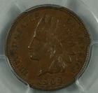 1908-S Indian Cent .01. PCGS AU55.