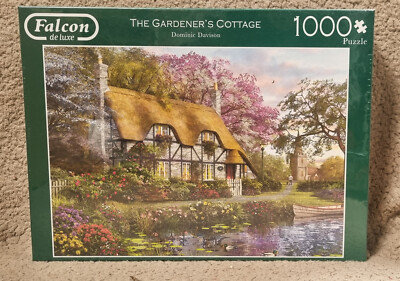 Falcon 1000 Piece Jigsaw Puzzle The Gardeners Cottage Rare Hard to Find ...