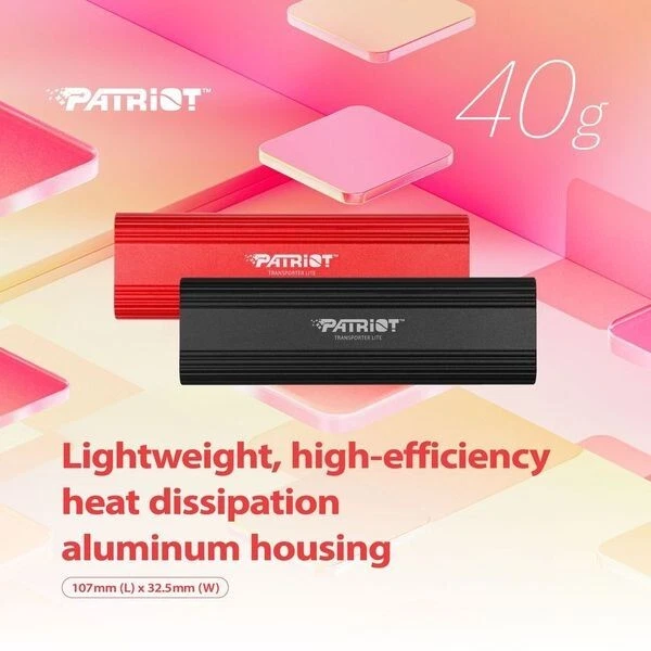 Patriot TLite 512G 1TB 2TB 4TB External Portable SSD USB 3.2 Type-C PC/MAC Lot - Image 2 of 4