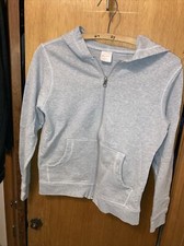 HANNA ANDERSSON GREY HOODED ZIP FRONT SWEATSHIRT SZ 140/10