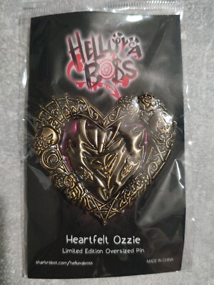 Helluva Boss Heartfelt Ozzie Oversized 3D pins Valentine Limited Edition