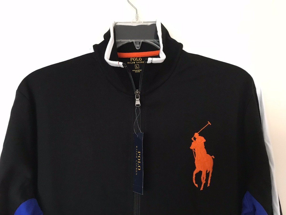 NWT POLO RALPH LAUREN LARGE PONY MEN'S FULL ZIP TRACK JACKET