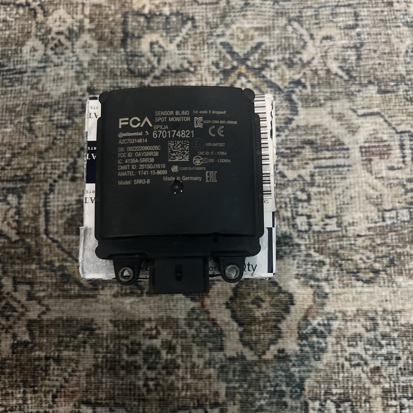 MASERATI LEVANTE BLIND SPOT CONTROL MODULE LEFT 670174821 2023
