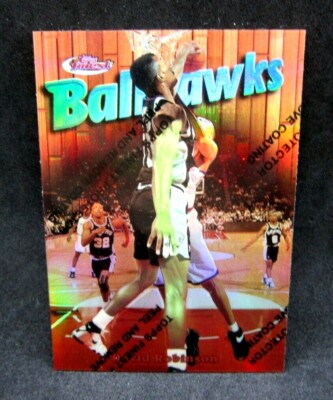 David Robinson 1997-98 Topps Finest Ballhawks REFRACTOR Card#20!Spurs C GOAT HOF
