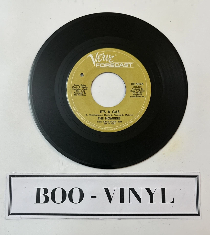 The Hombres - It's A Gas / Am I High - Original US Vinyl Single Garage Rock EX - Изображение 2 из 4