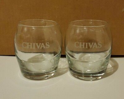 CHIVAS REGAL Scotch Whiskey 10 oz Rocks Cocktail Glass (SET OF 2)