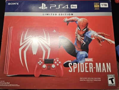 Sony PlayStation 4 Pro Console Control Limited Edition Marvel's