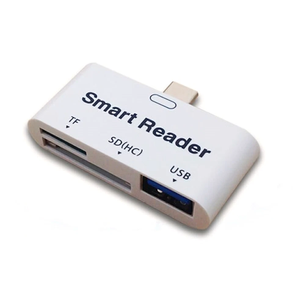 Type C SD TF USB U Disk OTG Card Reader For Samsung Galaxy S9 S8 LG G5 G6 Huawei - Image 4 of 4