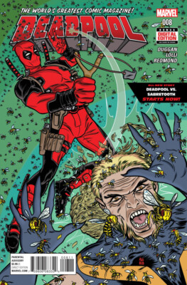 Deadpool (2016) #   8 (9.0-VFNM) Sabretooth, Mike Allred cover 2016