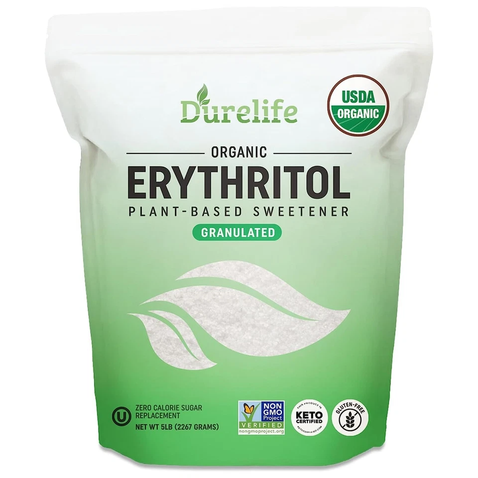 Durelife USDA Organic Erythritol Sweetener 5 lb
