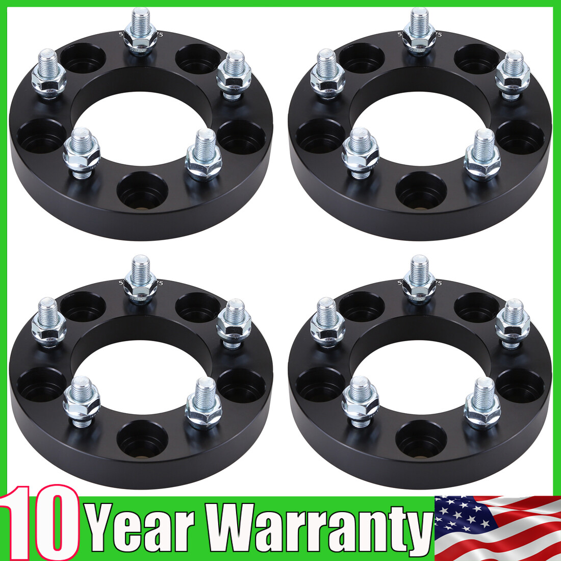 (4) 5x5 to 5x4.75 Flange Hubcentric Wheel Adapters 1inch 5x127mm to 5x120.7mm