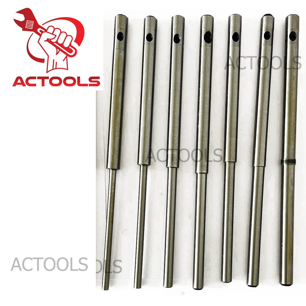 Black & Decker Valve Seat Grinder Straight Pilots 7 pcs Set .375" Top