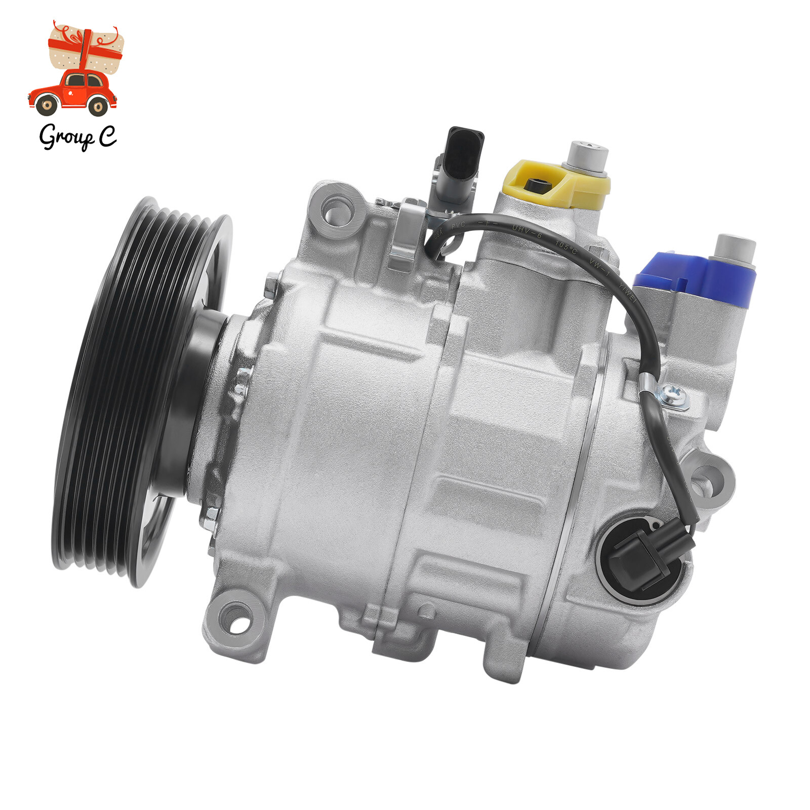 High-Performance A/C Compressor with Clutch for Audi A6 A7 Q5 S4 S5 2006-2015 3.0L Models