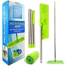 Laminate Floor Mop with Washable Microfibre Removable Cleaning Pad Wood Tile
