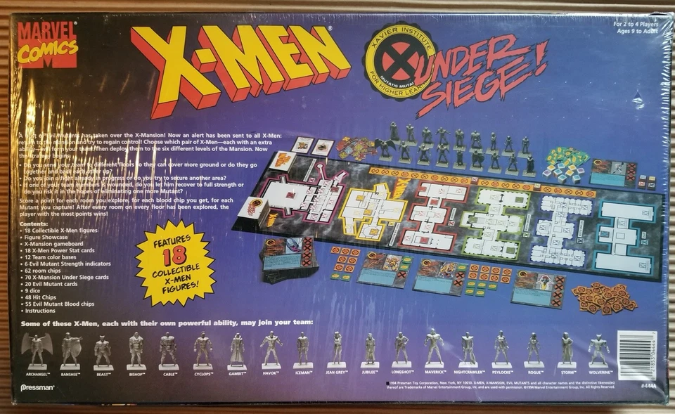 Marvel’s X-Men: Under Siege! Juego de Mesa (1994 Vintage NUEVO SIN ABRIR) Foto 2 de 2