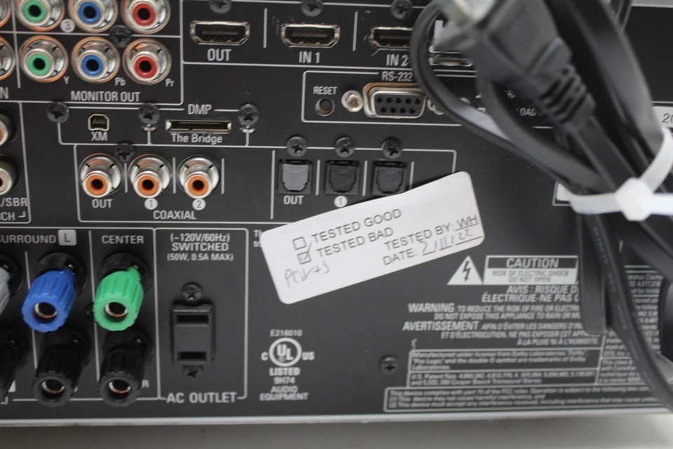 Harman Kardon AVR 247 7.1 Channel Home Theater Receiver - Parts - Image 4 of 4