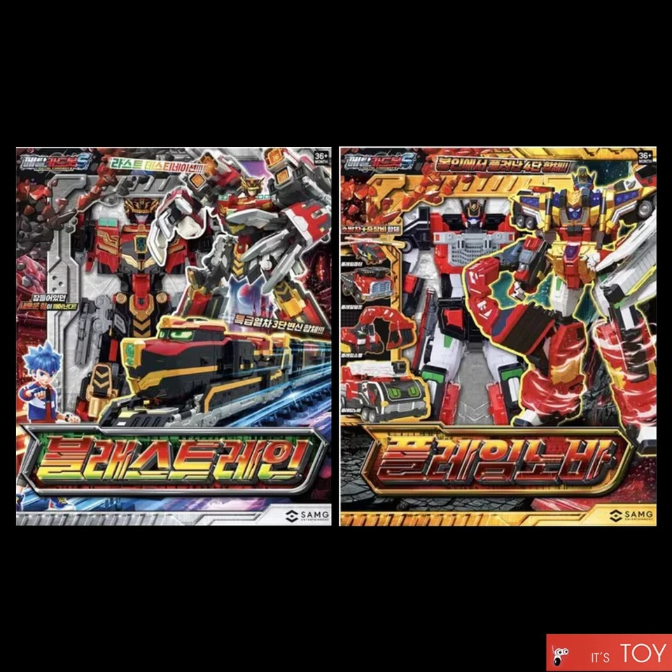 Metal Cardbot S BLASTRAIN FLAMENOVA FLASHVECTOR SPARKBIT 4-Robots Cars set 2025 - Image 2 of 4