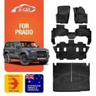 <!--F#f_0-->Floor Mats Boot Liner Set for Toyota Prado 250 7-Seater 2024-2025 Cargo Cover<!--F/-->