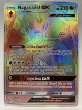 Naganadel Gx 249/236 Rainbow Rare - Unified Minds Pokemon Card NM PACK FRESH