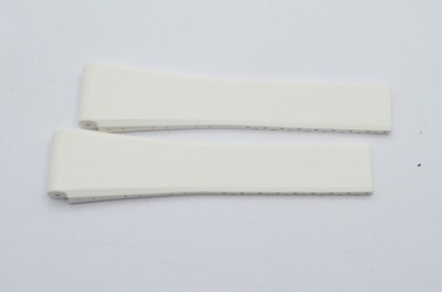 Cvstos Rubber Bracelet 22MM Folding Clasp White New