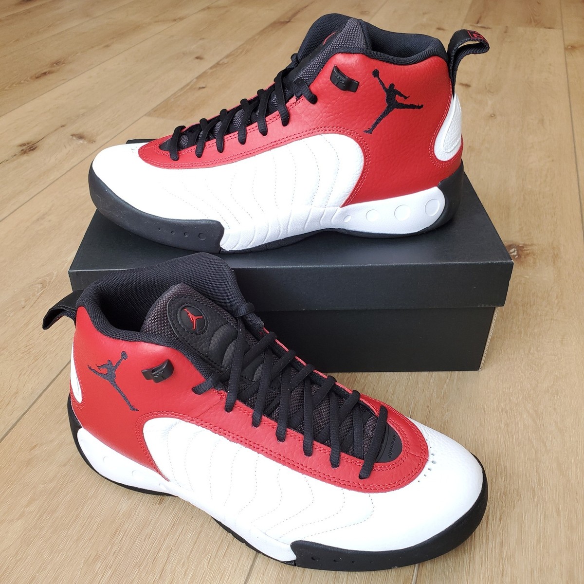 Air Jordan Mens Size 12 JUMPMAN PRO WHITE VARSITY RED DN3686-006