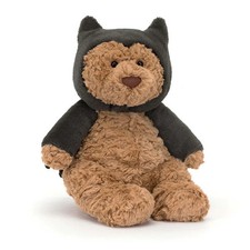 Jellycat BARTHOLOMEW BEAR BAT Soft Plush Toy Dust Bag Best Halloween Gift NWT