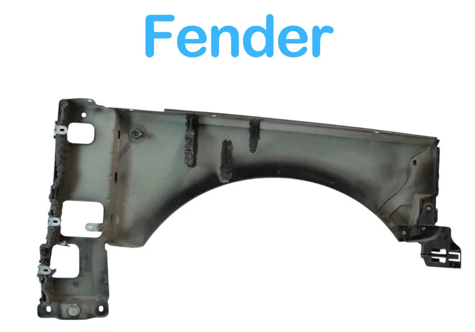 03-05 Land Rover Range Rover L322 guardabarros delantero izquierdo panel de ala con lámpara lateral OEM Foto 3 de 4