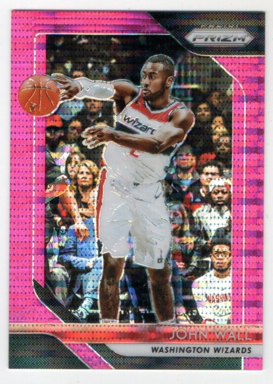 2018-19 Panini Prizm John Wall #223 Pink Pulsar Prizms #'d 29/42 Free Shipping