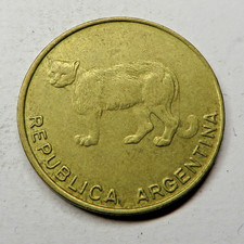Argentina 5 Centavos 1986 Brass KM#97.2 aUNC