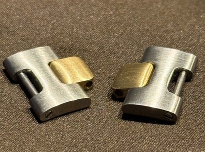 1 Stück IWC Ersatzglied Stahl/gold für Ingenieur 1832 ect. 18mm