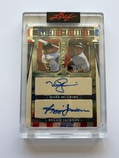 2025 Seasons In The Sun # 2/5 Reggie Jackson Mark McGwire Auto