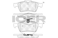 Bremsbelagsatz Hinten Ate-System FüR Ford B-Max JK Van C-Max DM2 Ab 05-> 1763677