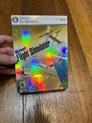 Microsoft Flight Simulator X Deluxe Edition PC Game FSX Complete Simulation