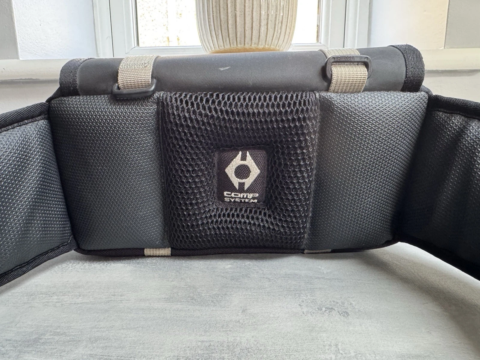 Triumph R3 Motorcycle Black Waist Bag Luggage Storage Great Condition 5