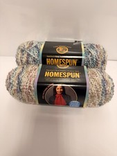 Lion Brand Yarn Homespun 6 oz 185 yds Tudor Multicolor lot of 2