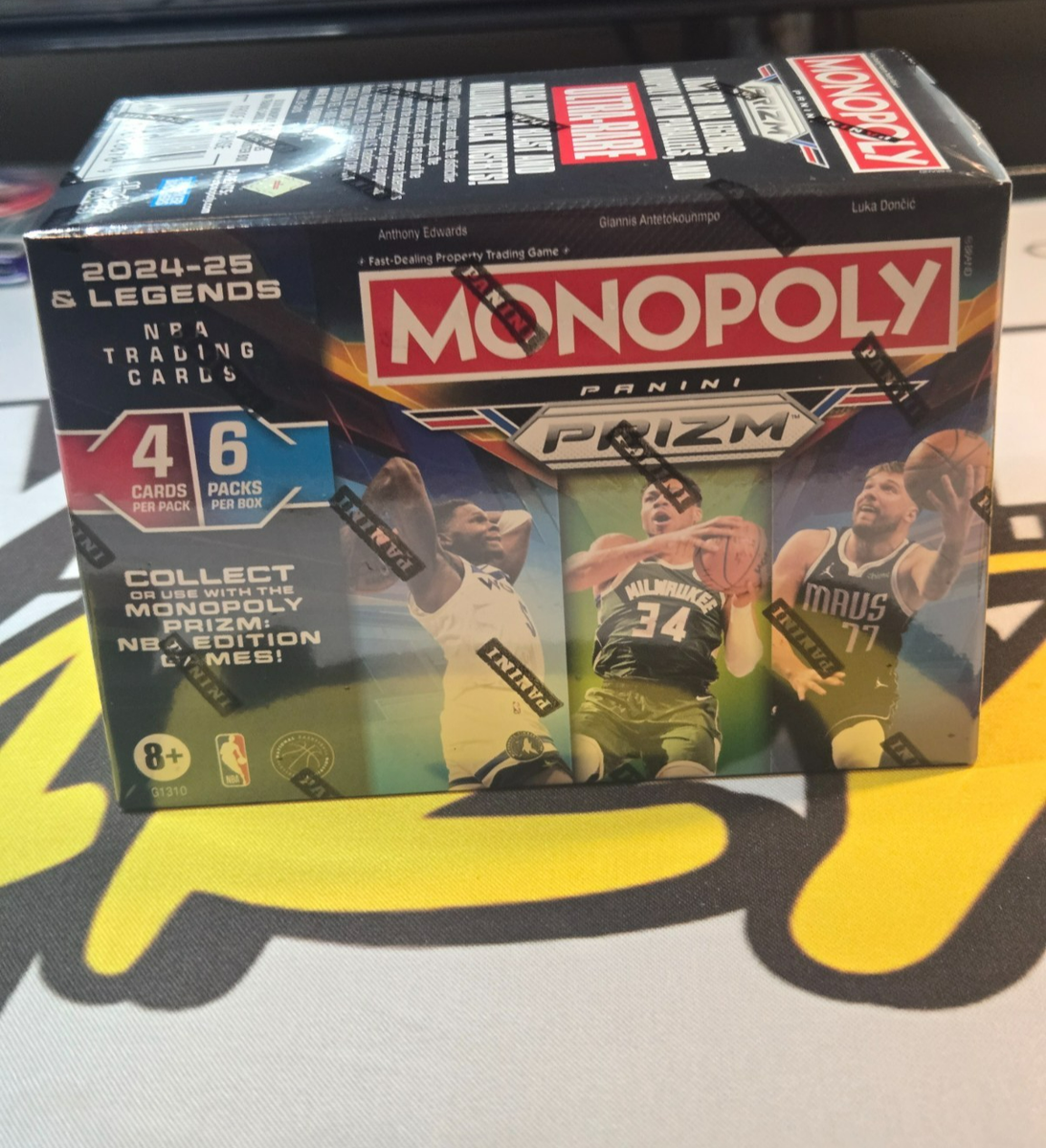 monopoly panini prizm: 2024-25 nba basketball trading cards booster box Amazon.com: Monopoly Panini Prizm: 2024-25 and Legends NBA Trading Cards  Booster Box | Collect or Use with Monopoly Panini Prizm: NBA Edition Games