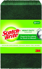 Scotch-Brite Heavy Duty Scouring Pad, Dish Scrubber for Kitchen Outdoor, 8 Scr