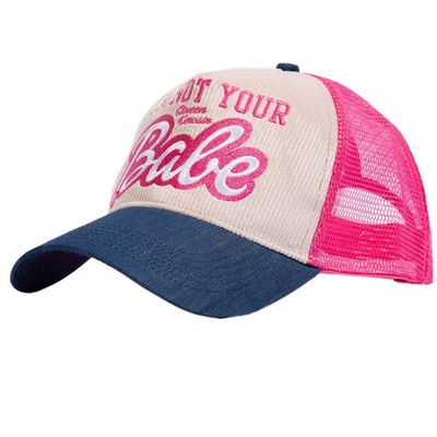 Queen Kerosin Rockabilly Vintage Trucker Cap Kappe Mütze - Not Your Babe