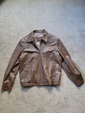 Vintage Remy Brown Leather Leather Jacket Size 44 Made In USA