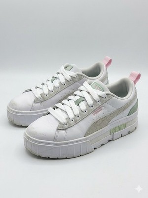 Puma Mayze Stack Damen Sneaker   Weiß/Pastell   Gr. [38]   Top Zustand!
