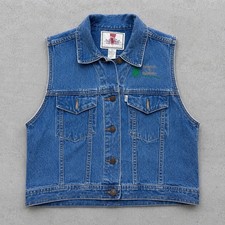 Vintage Levis Jeans for Women Denim Vest Medium Wash Embroidered Large L