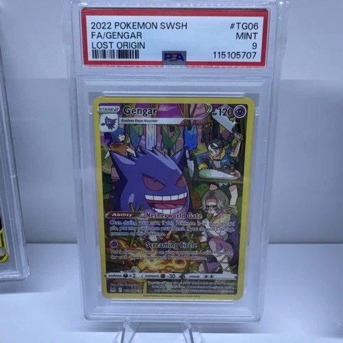 PSA 9 Gengar TG06/TG30 Pokemon Sword Shield Lost Origin Trainer Gallery Full Art